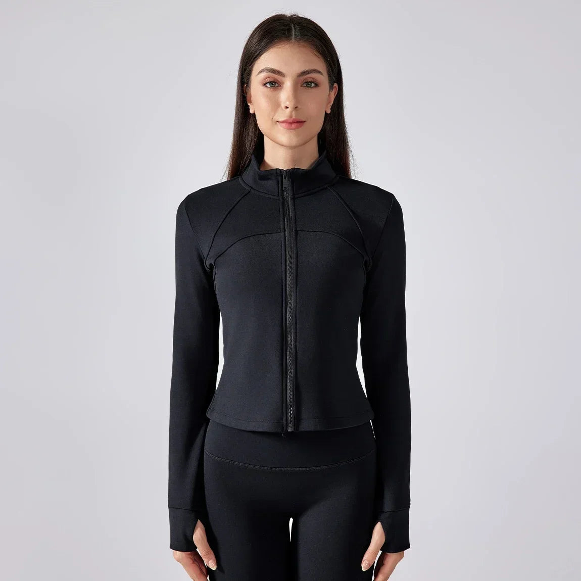 Women's Fleece-Lined Sports Jacket - Stylish Activewear.