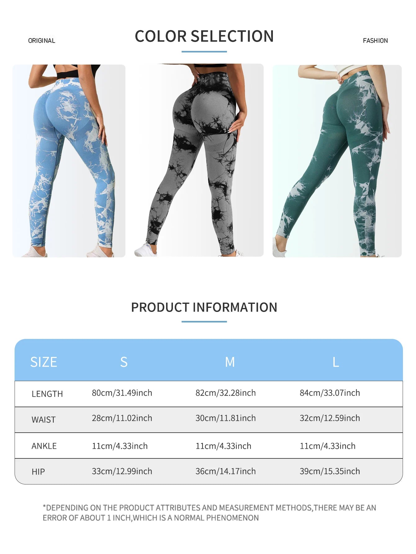 Trendy Tie Dye Yoga Pants for Women - High Waist Leggings.