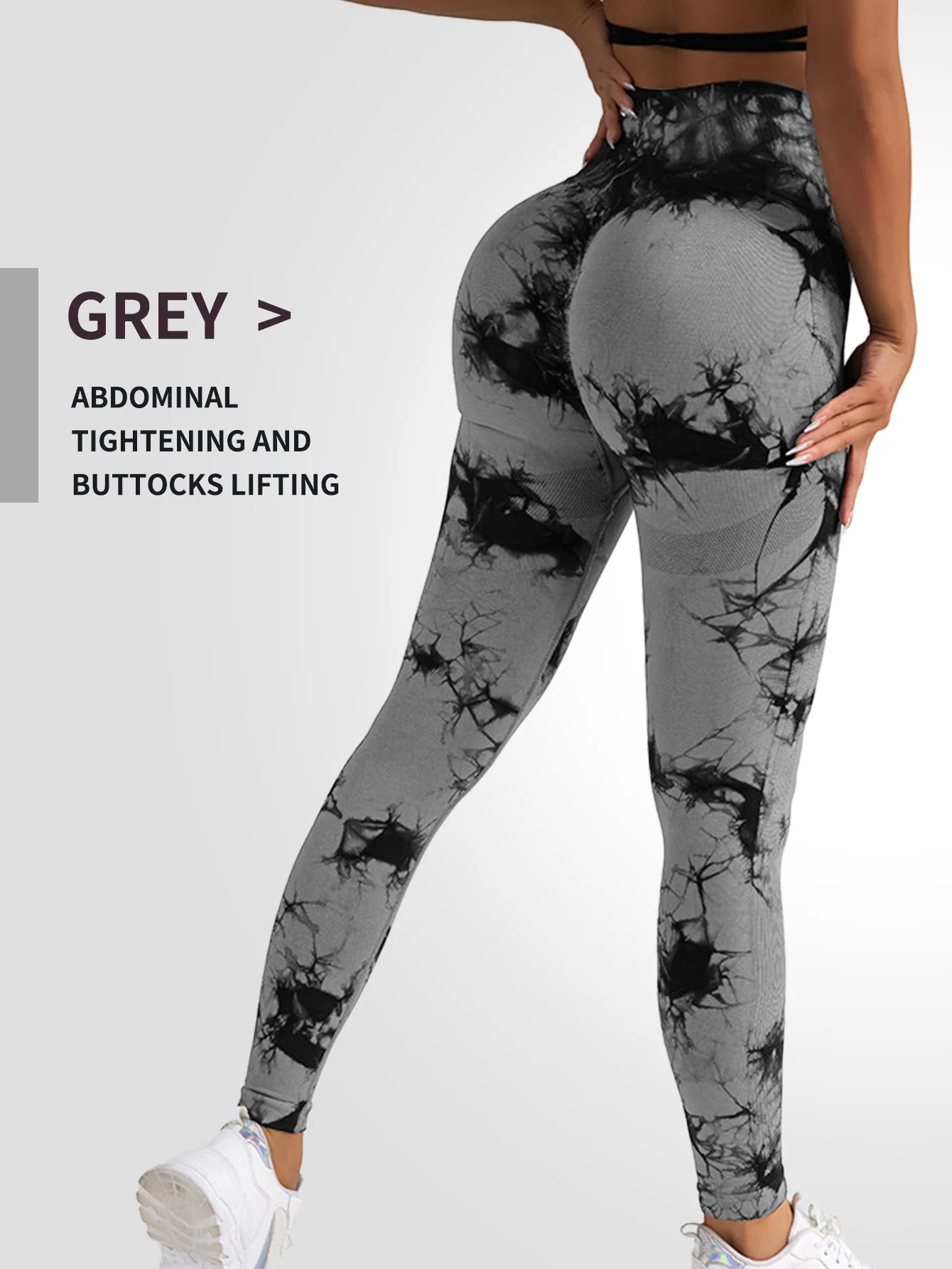 Trendy Tie Dye Yoga Pants for Women - High Waist Leggings.