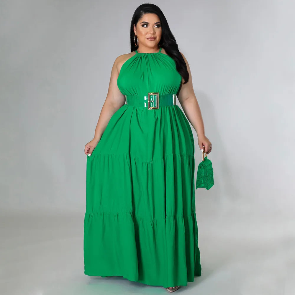 Plus Size Women's Elegant Summer Dress.