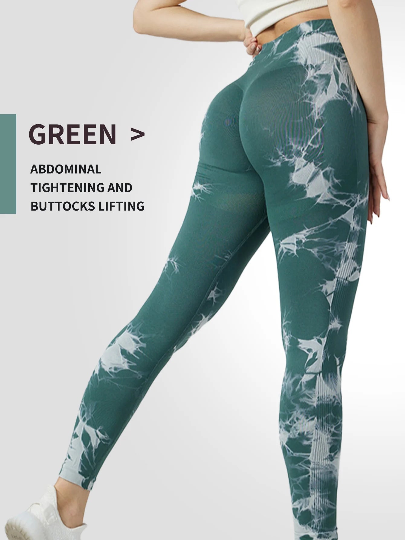 Trendy Tie Dye Yoga Pants for Women - High Waist Leggings.