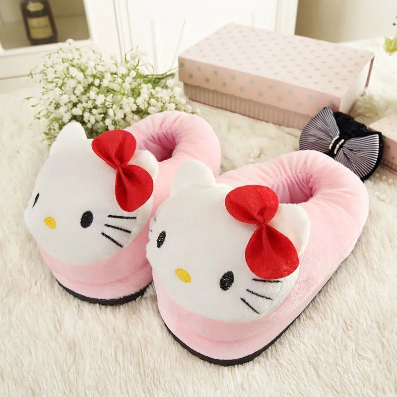 Hello Kitty Ultra-Soft Plush Warm Slippers.