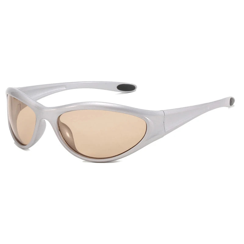 Retro Y2K Oval Sunglasses for Women.