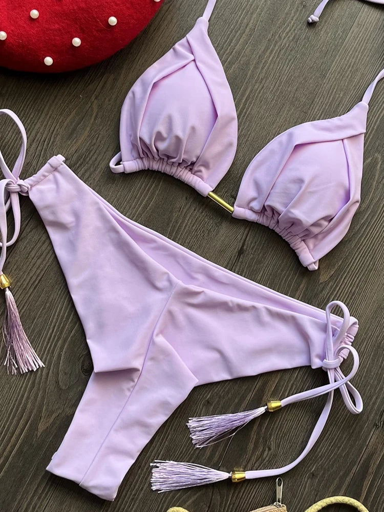 2025 Sexy Triangle Bikini Set for Women.