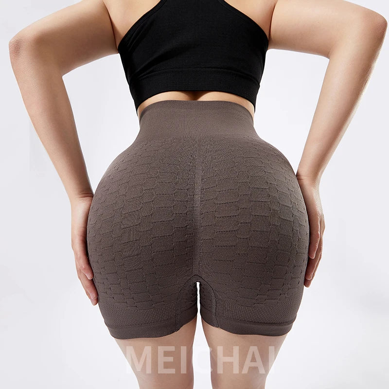 High Waist Seamless Sports Shorts for Women.