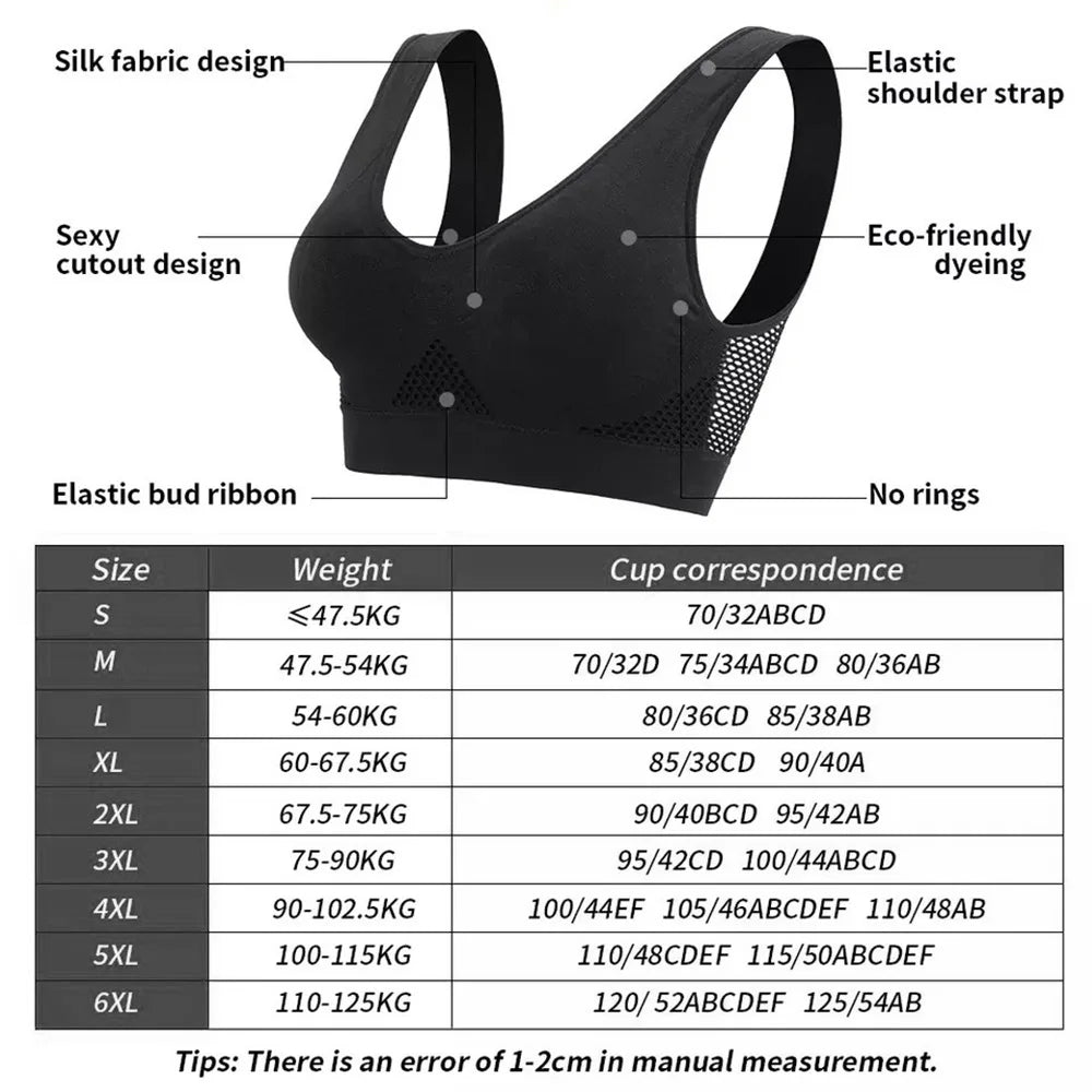 Seamless Mesh Women's Sports Bra - Chic & Comfy.