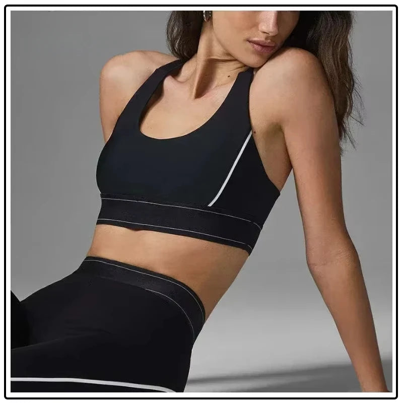 High-Performance Adjustable Sports Bra Set for Women.