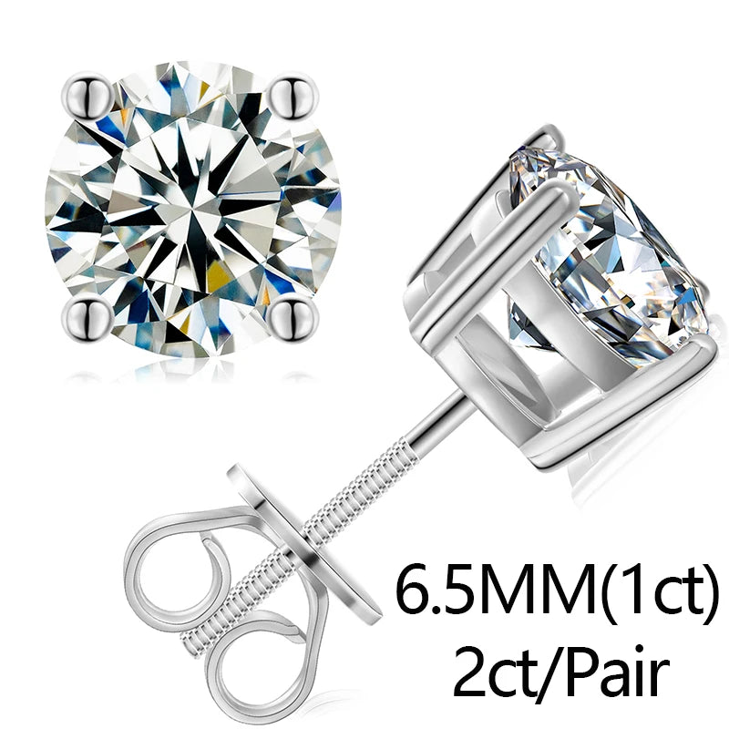 925 Sterling Silver Moissanite Butterfly Earrings For Women Iced Out Elegant Aretes Wedding Engagement Jewelry