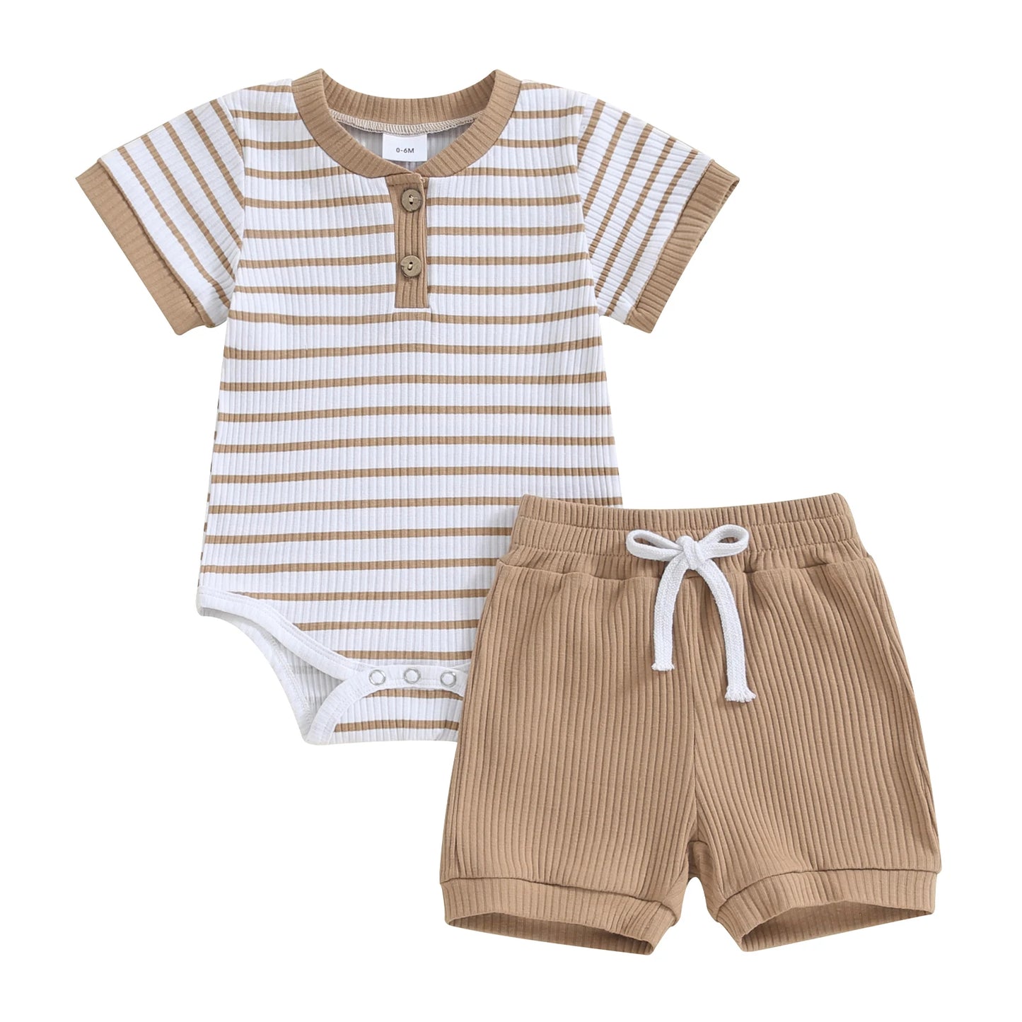 Kids Summer Striped Romper Set - Comfortable & Stylish