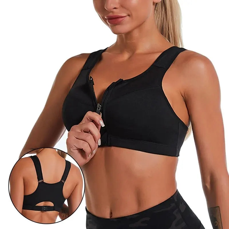 Chic Shock-Absorbing Yoga Fitness Bra.