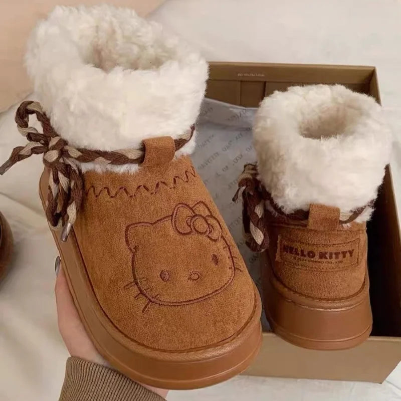 Hello Kitty Kawaii Winter Snow Boots.