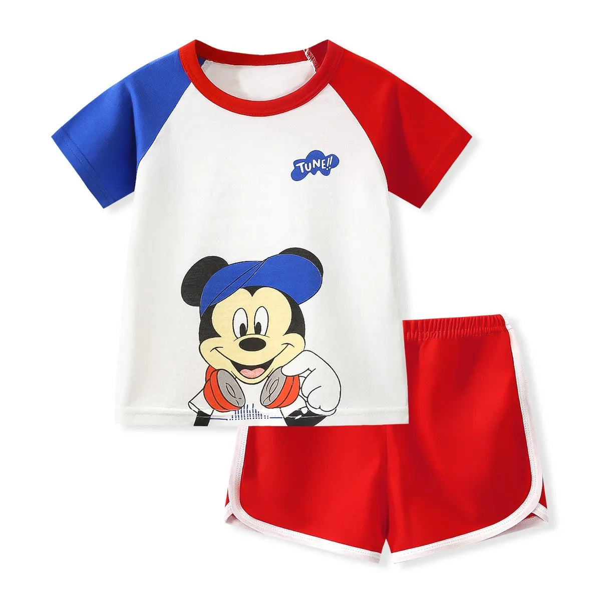 Disney Mickey Mouse Summer Boys' 2pc Short Sleeve Suit