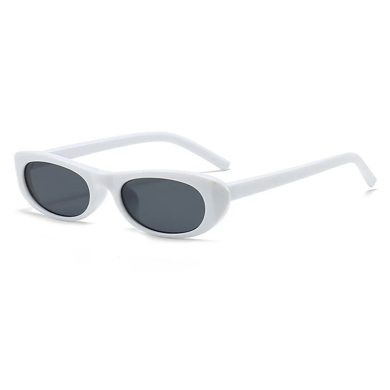 Women's Retro Oval Sunglasses - UV400 Protection.