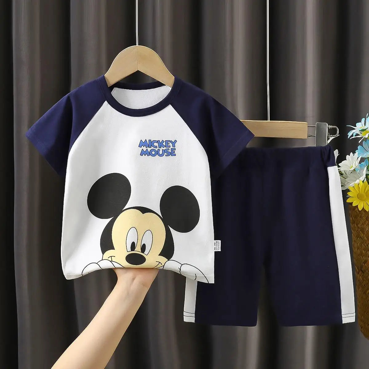 Disney Mickey Mouse Summer Boys' 2pc Short Sleeve Suit