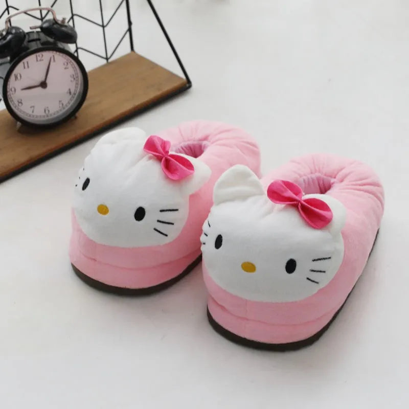 Hello Kitty Ultra-Soft Plush Warm Slippers.