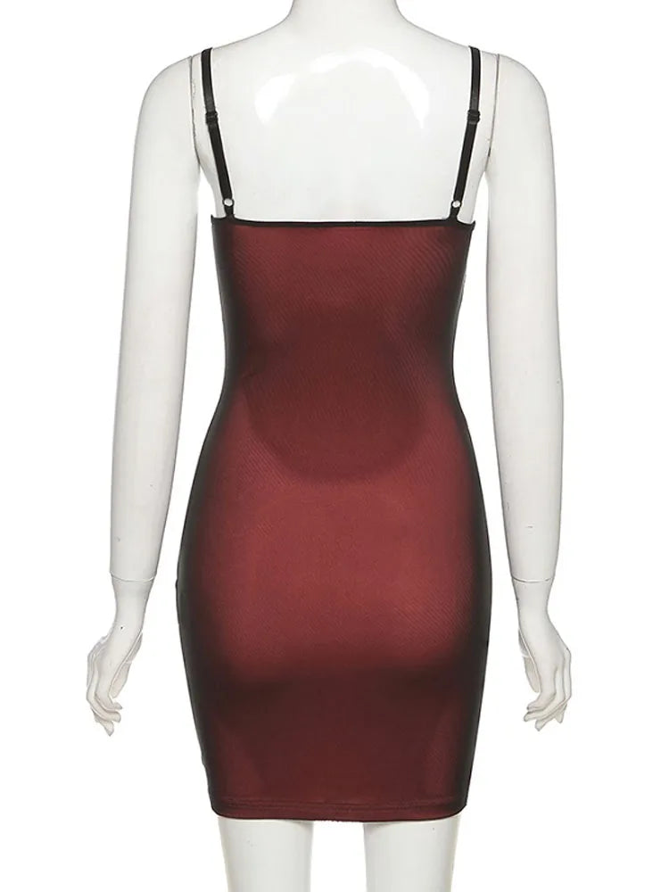 Trendy Mesh Double Layer Bodycon Dress - 2023 Clubwear