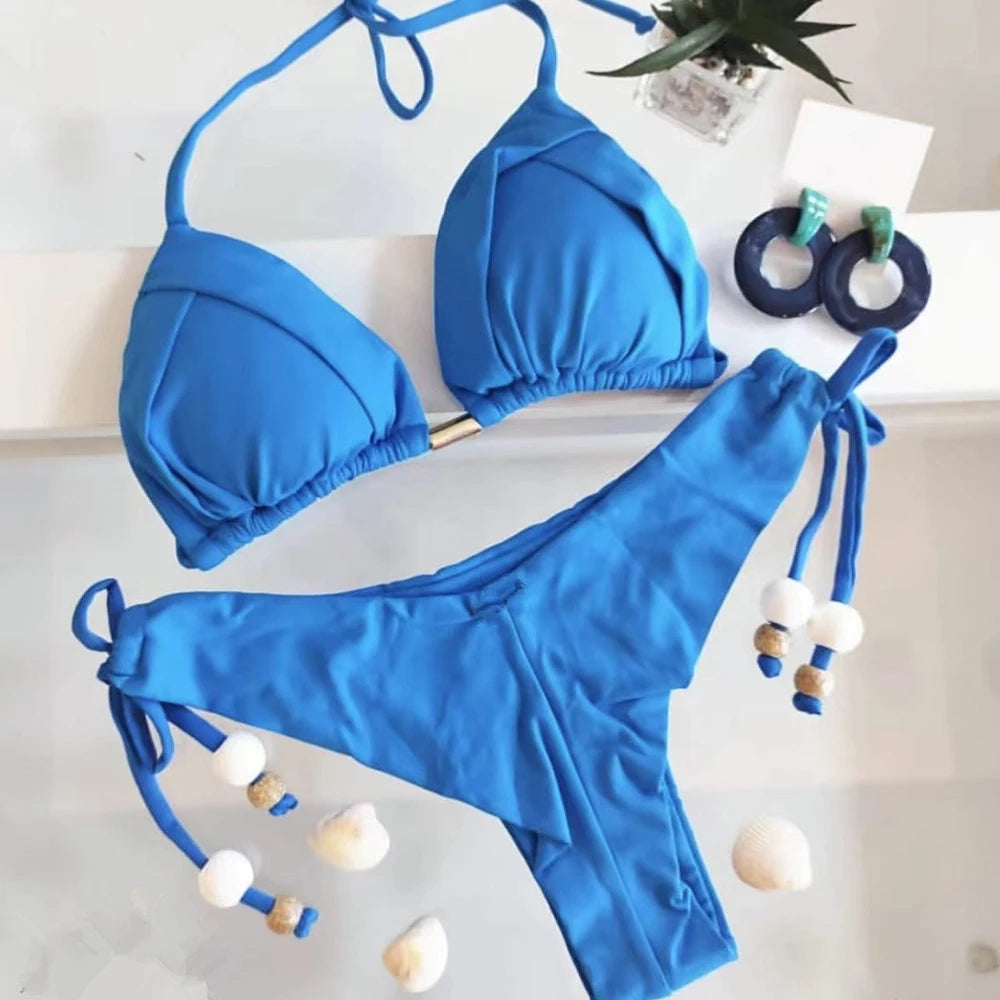 2025 Sexy Triangle Bikini Set for Women.