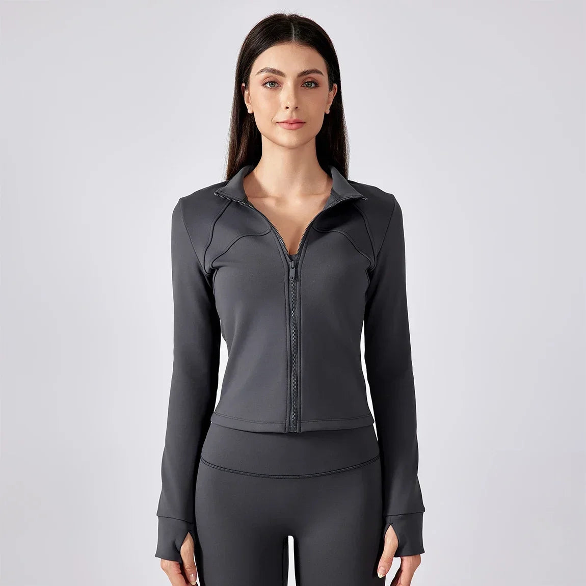 Women's Fleece-Lined Sports Jacket - Stylish Activewear.