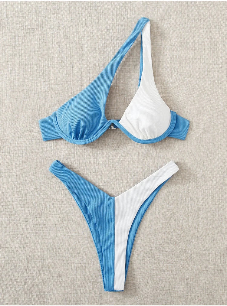 Luxury Cut Out Underwire Push Up Bikini Set.