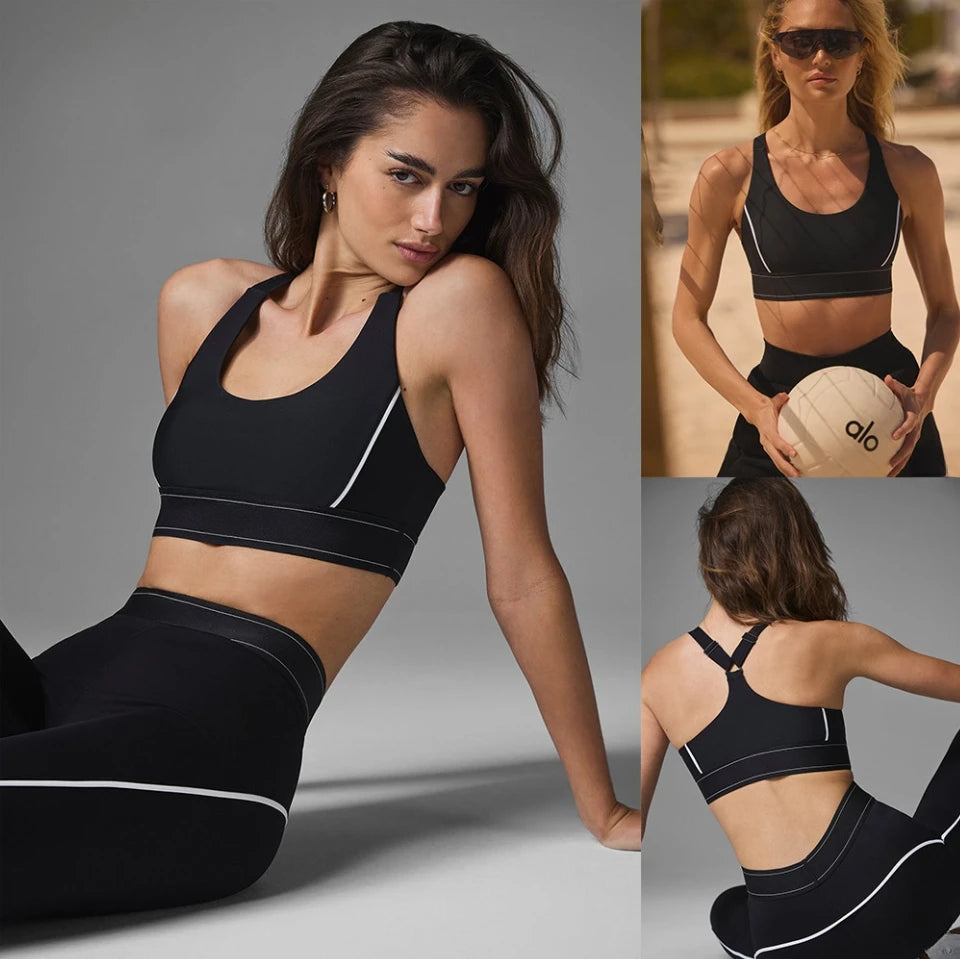 High-Performance Adjustable Sports Bra Set for Women.