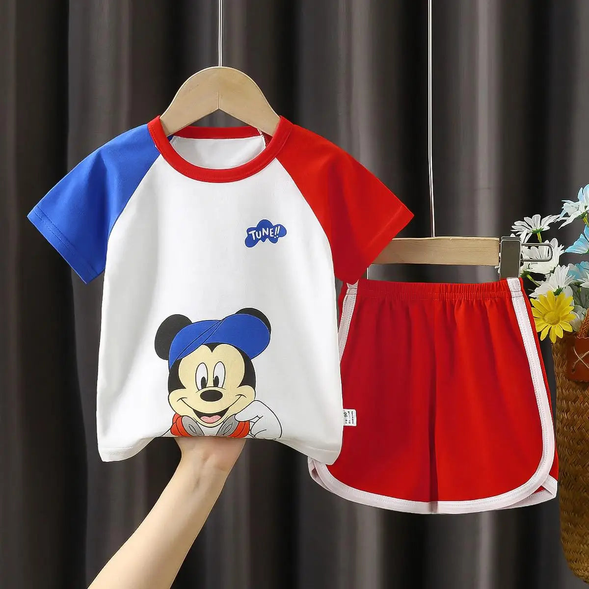 Disney Mickey Mouse Summer Boys' 2pc Short Sleeve Suit