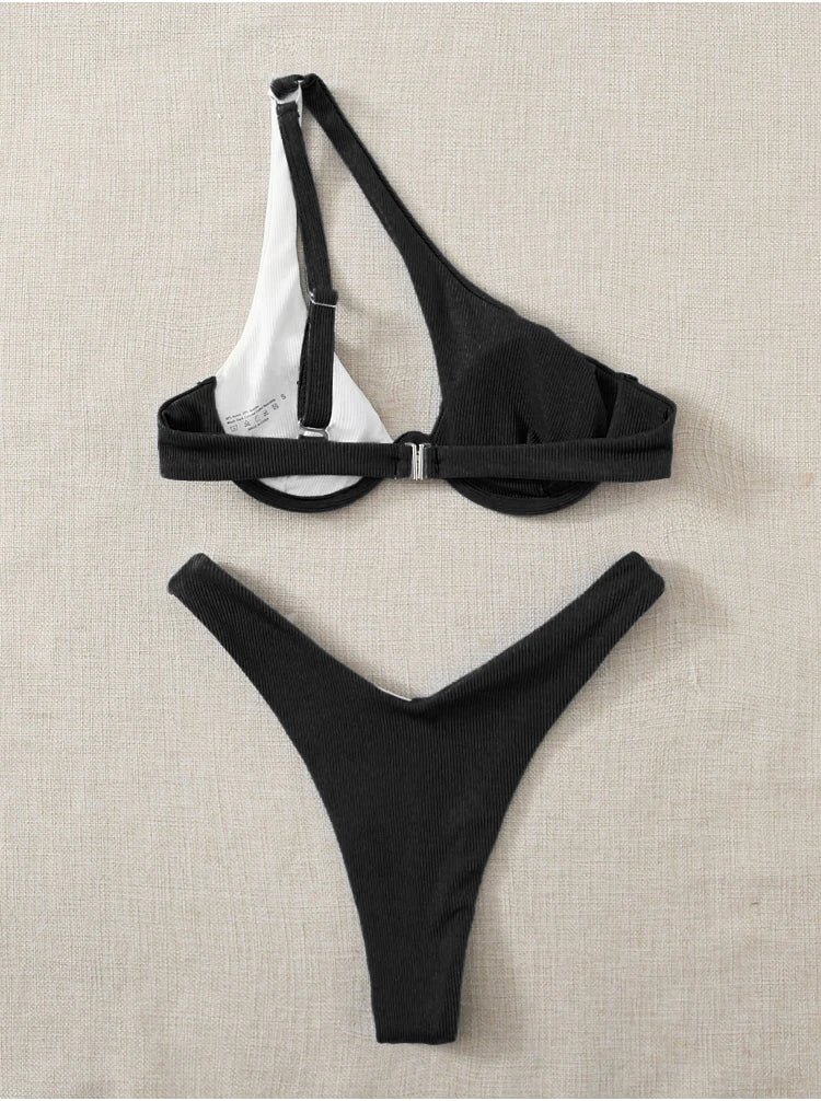 Luxury Cut Out Underwire Push Up Bikini Set.