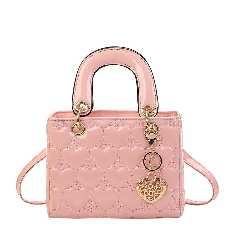 Luxury Quilted Square Handle Handbag for Women.