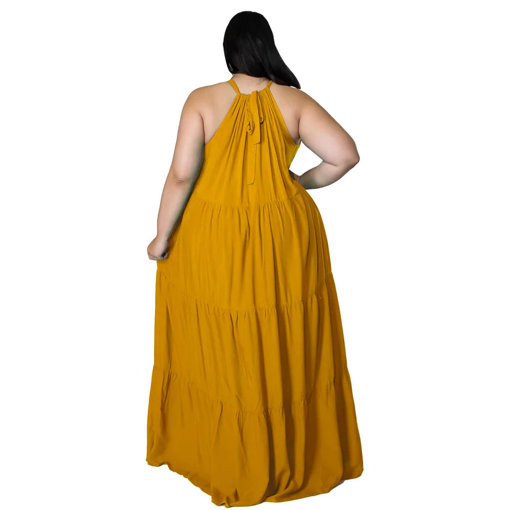 Plus Size Women's Elegant Summer Dress.