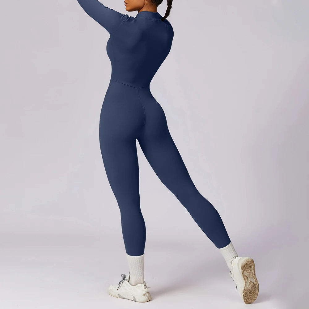 Warm Fleece Lined Long Sleeve Jumpsuit for Women.