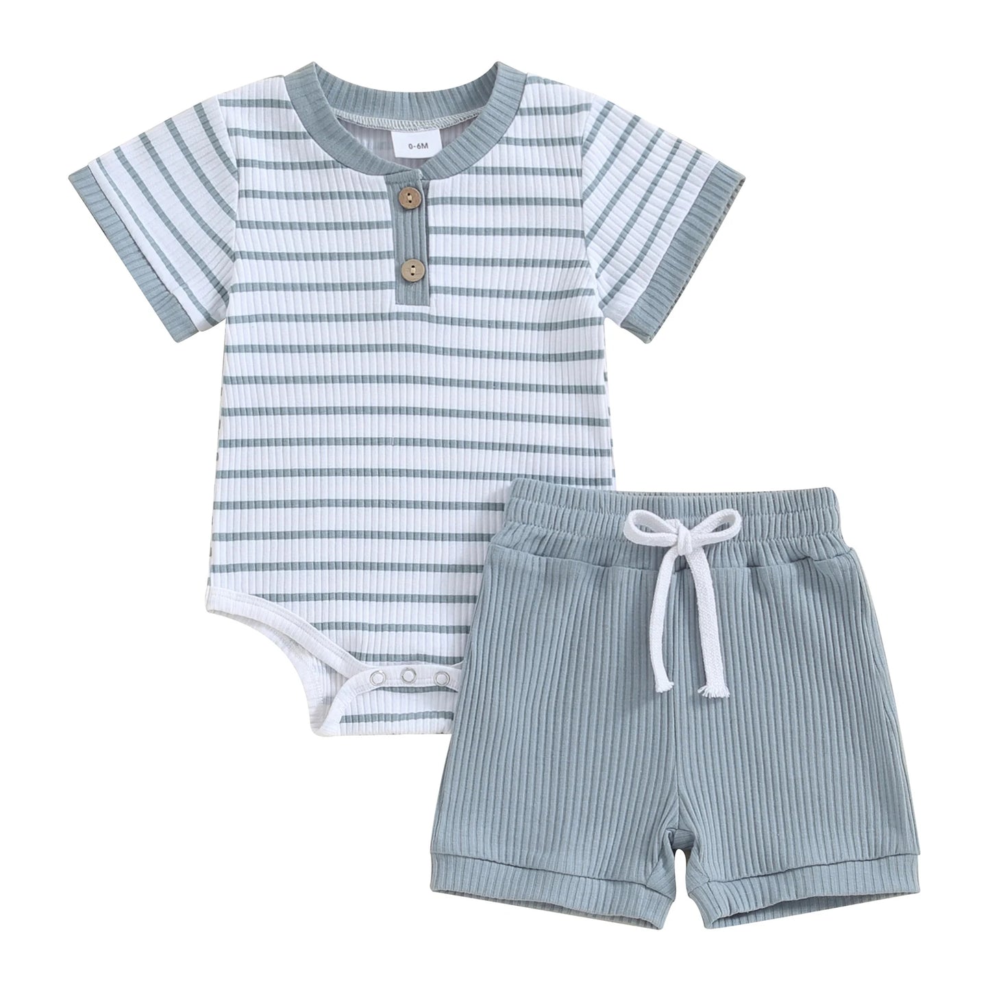 Kids Summer Striped Romper Set - Comfortable & Stylish