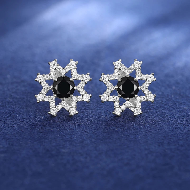 Luxury Moissanite Star Stud Earrings for Women.