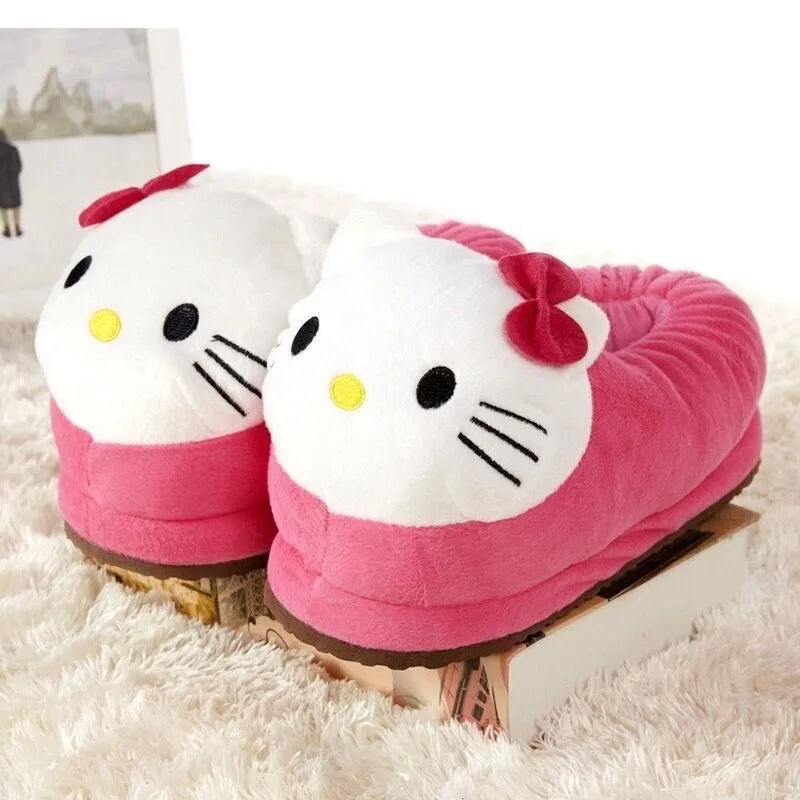 Hello Kitty Ultra-Soft Plush Warm Slippers.