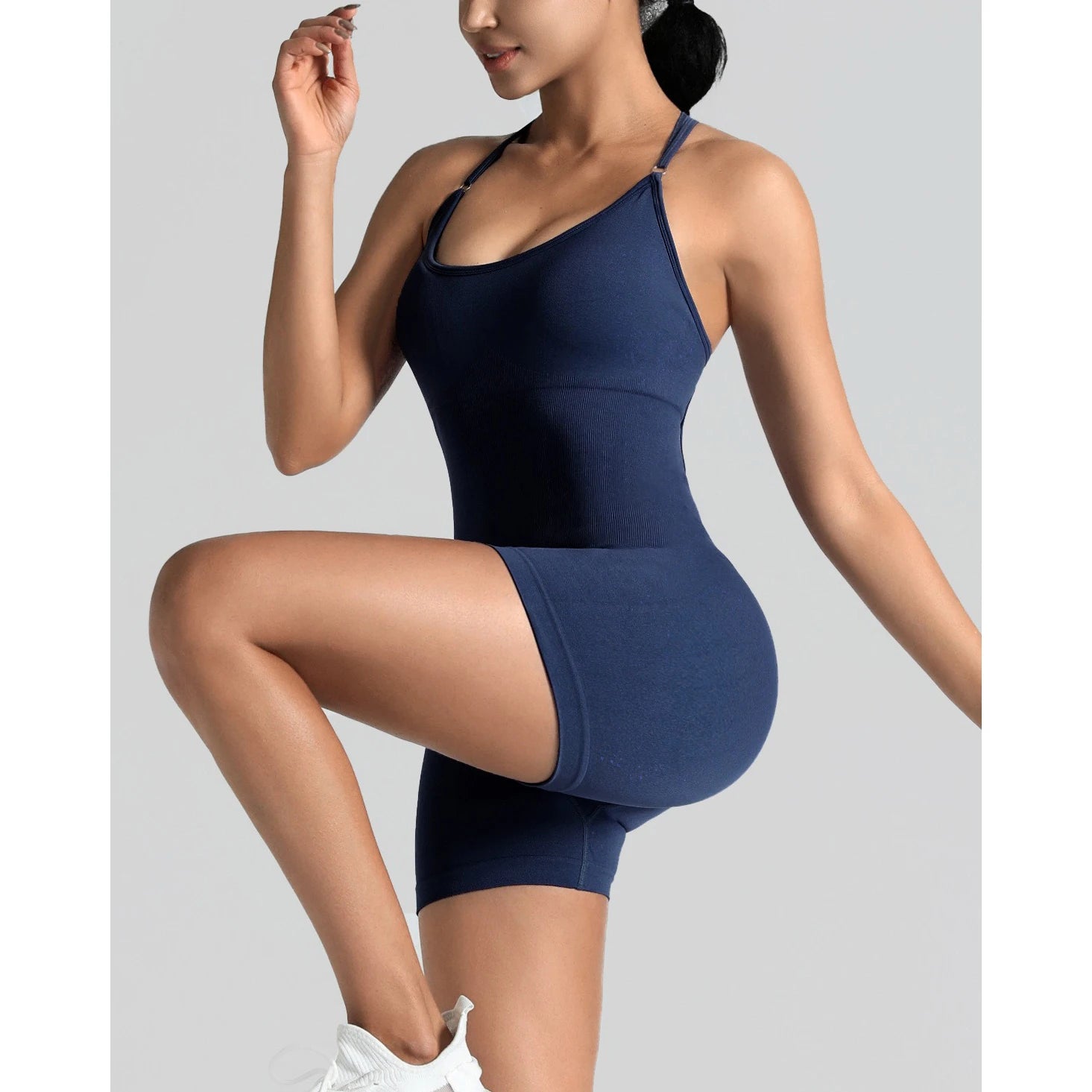 High Elastic Backless One Piece Yoga Jumpsuit.