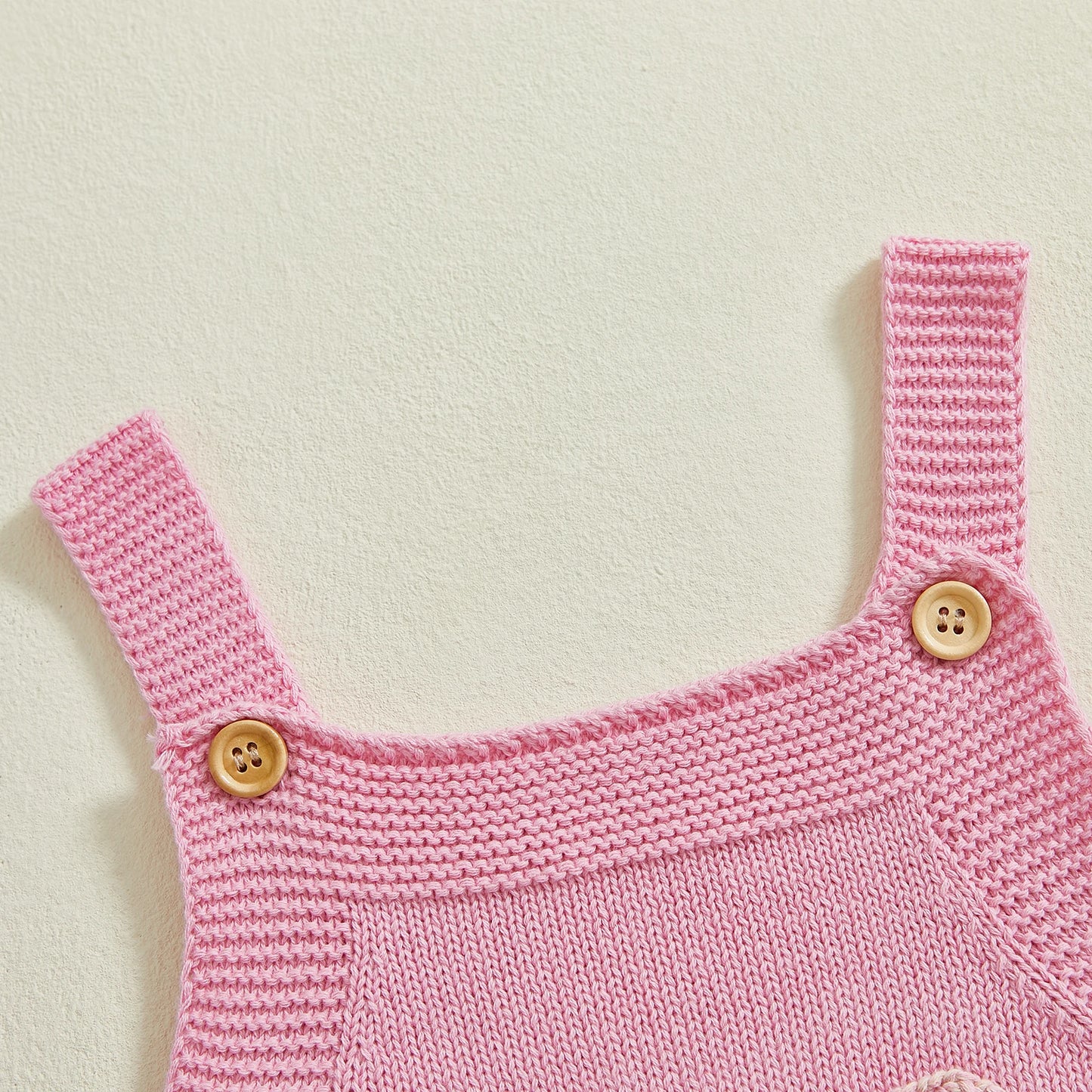 Adorable Knit Baby Girls Bodysuit - Princess Romper with Bow