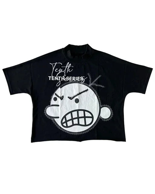 Y2K Hip Hop Gothic Graphic Oversized T-Shirt