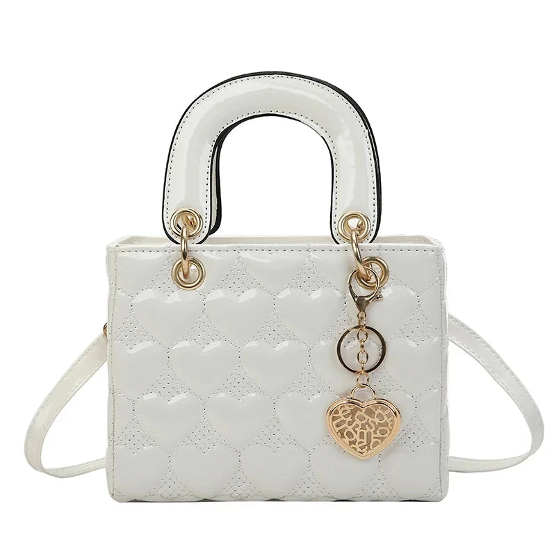 Luxury Quilted Square Handle Handbag for Women.