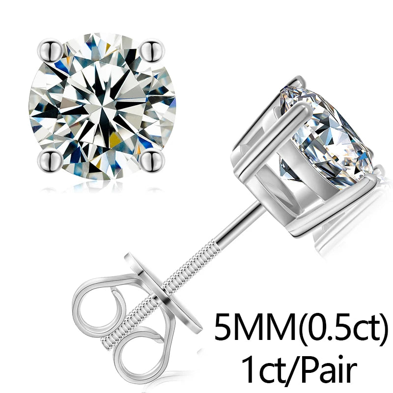 925 Sterling Silver Moissanite Butterfly Earrings For Women Iced Out Elegant Aretes Wedding Engagement Jewelry