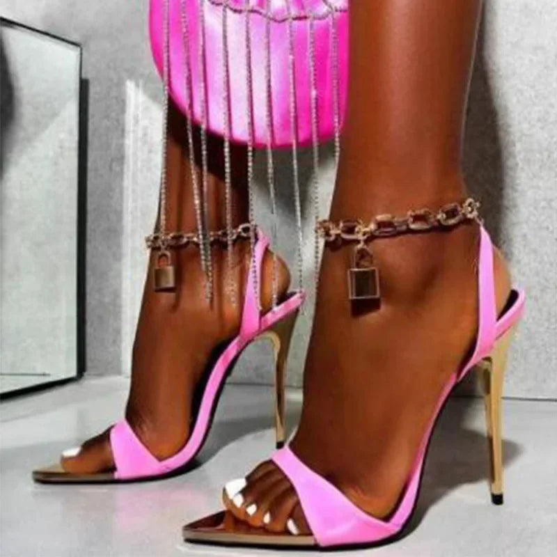 2025 Summer 9CM High Heels Women's Fashion Sandals