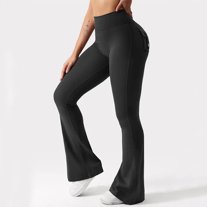 2025 Women's Stylish High Stretch Wide Leg Yoga Leggings