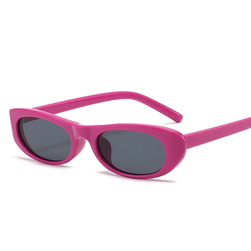 Women's Retro Oval Sunglasses - UV400 Protection.