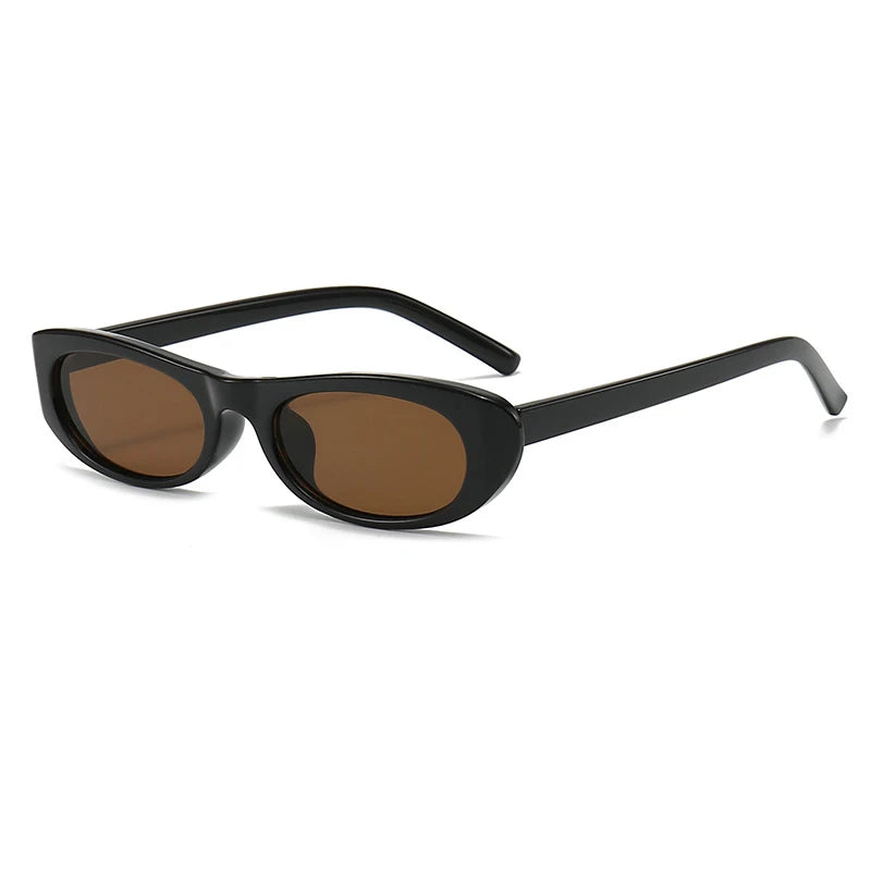 Women's Retro Oval Sunglasses - UV400 Protection.