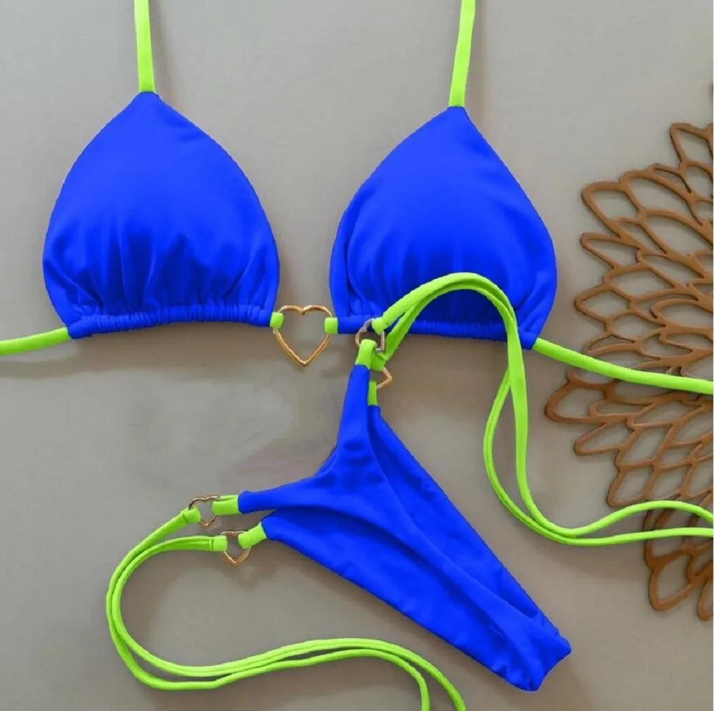 Women's Sexy Halter Bikini Set - Beach-Ready Swimwear.