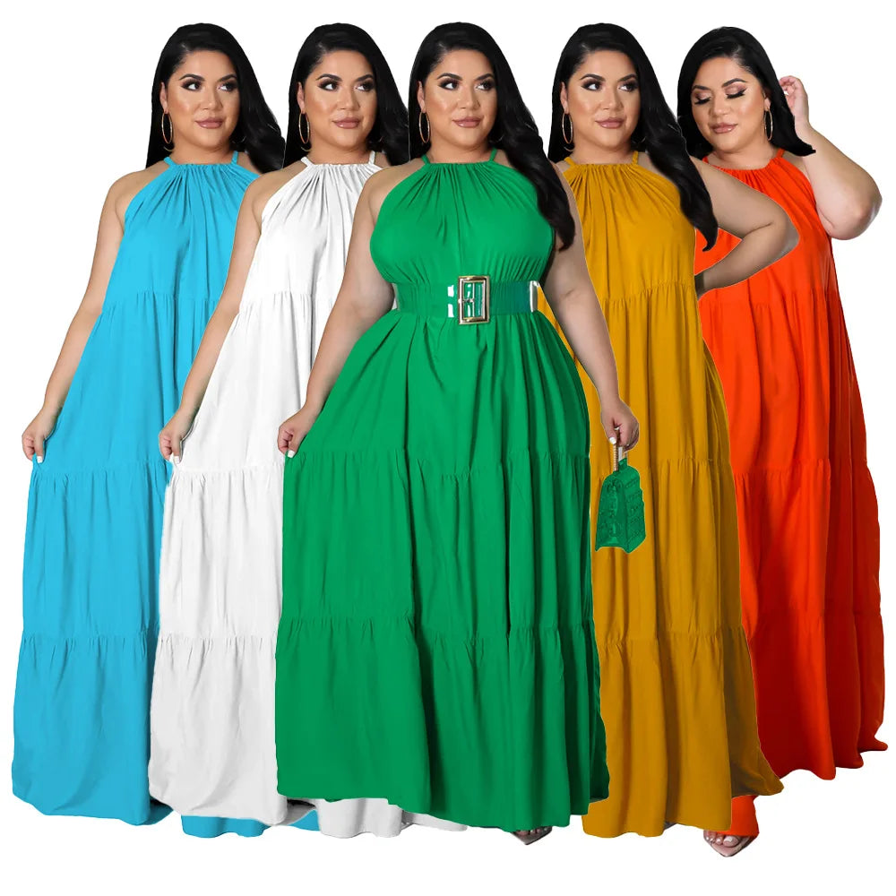 Plus Size Women's Elegant Summer Dress.