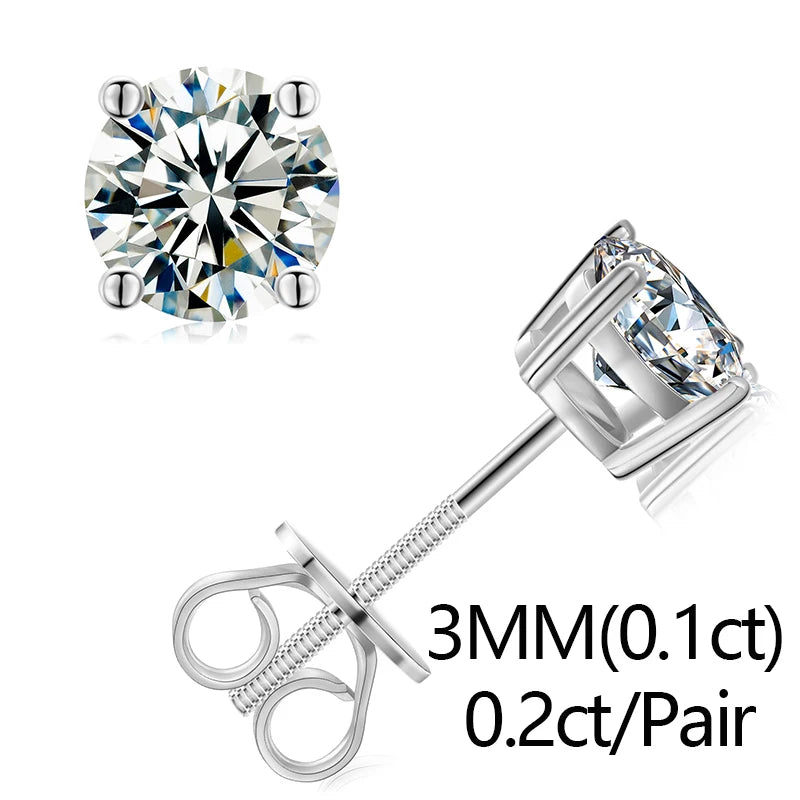 925 Sterling Silver Moissanite Butterfly Earrings For Women Iced Out Elegant Aretes Wedding Engagement Jewelry