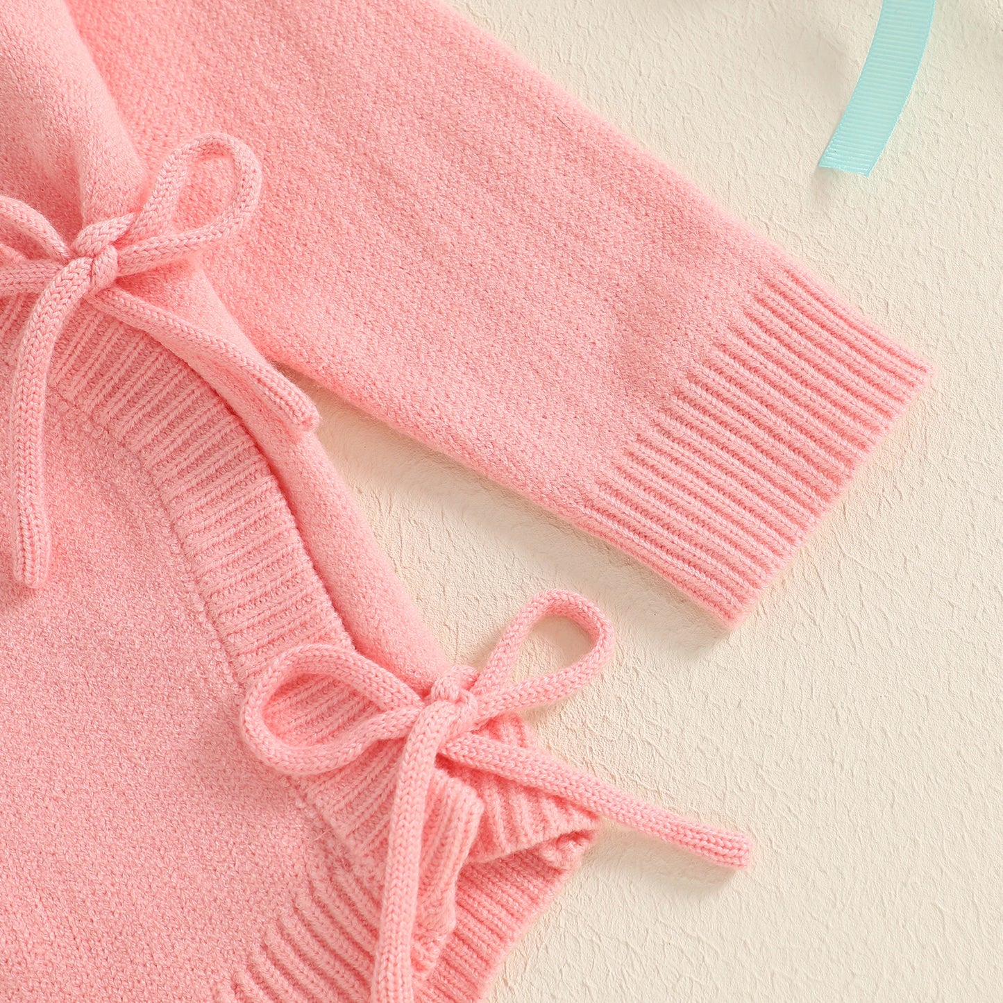 Soft Knitted Newborn Baby Sweater Rompers with Letter Embroidery