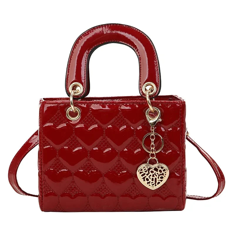 Luxury Quilted Square Handle Handbag for Women.