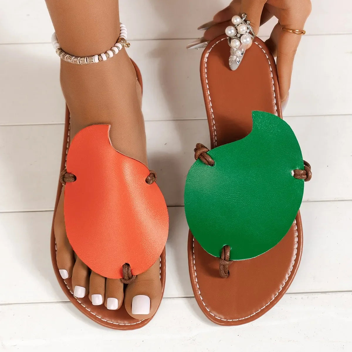 Women’s Summer Flat Sandals - Comfortable & Fashionable