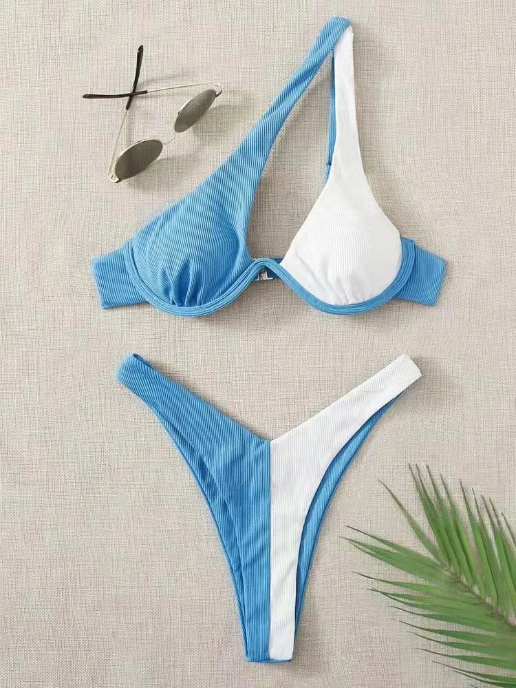 Luxury Cut Out Underwire Push Up Bikini Set.