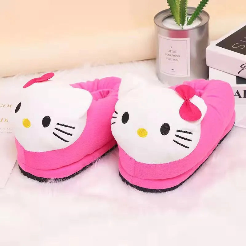 Hello Kitty Ultra-Soft Plush Warm Slippers.