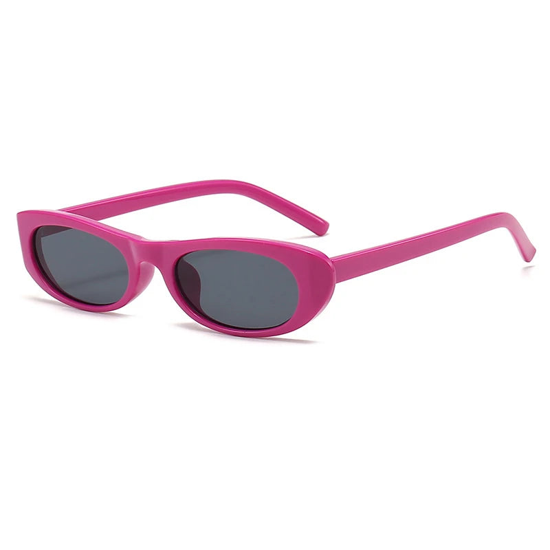 Women's Retro Oval Sunglasses - UV400 Protection.